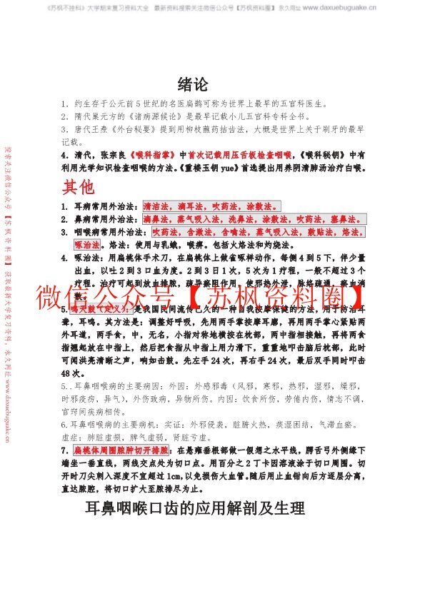 中医耳鼻喉